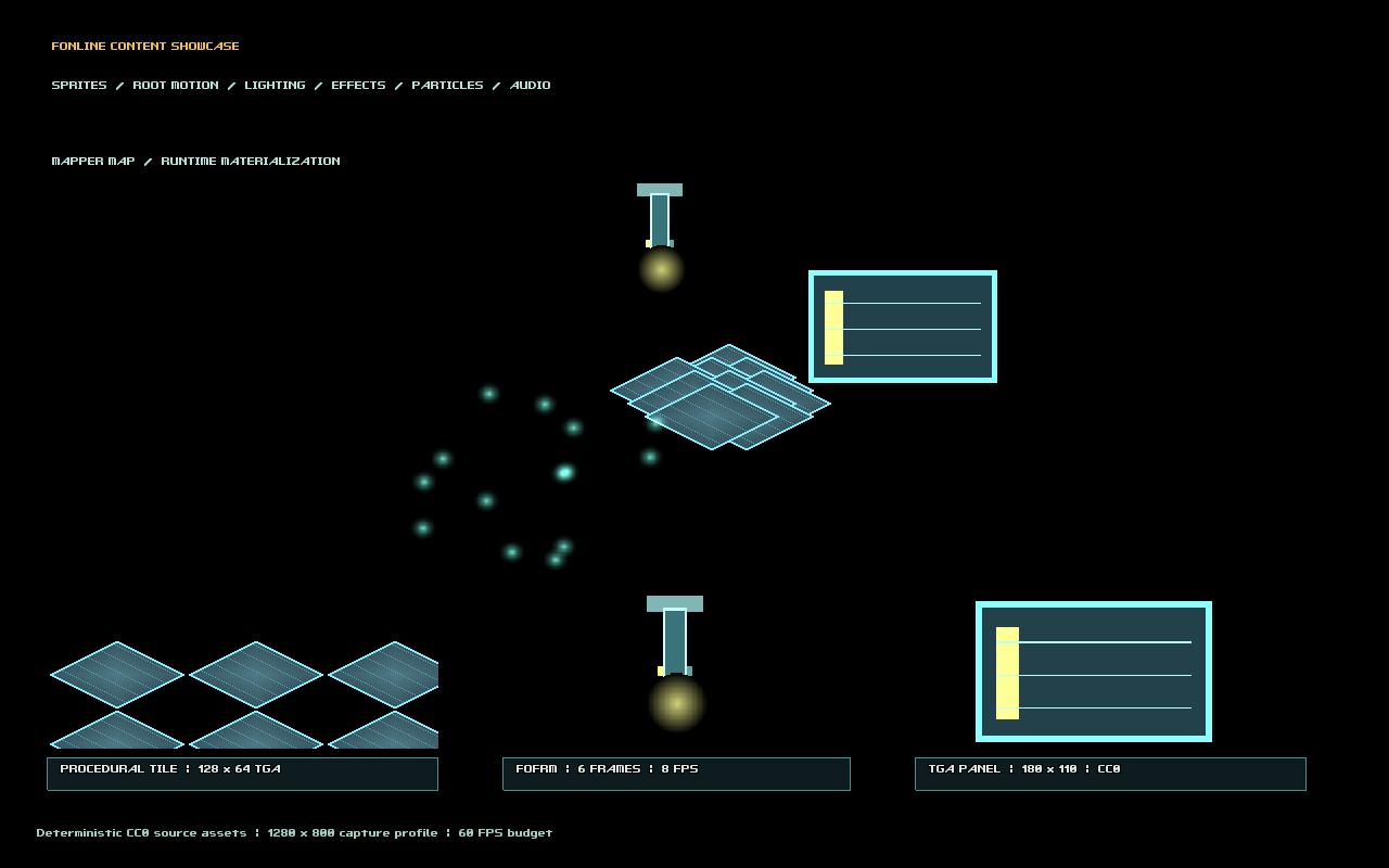 WebGL 2 capture of the packaged FOnline content gallery